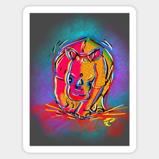 Raging Rhino Sticker